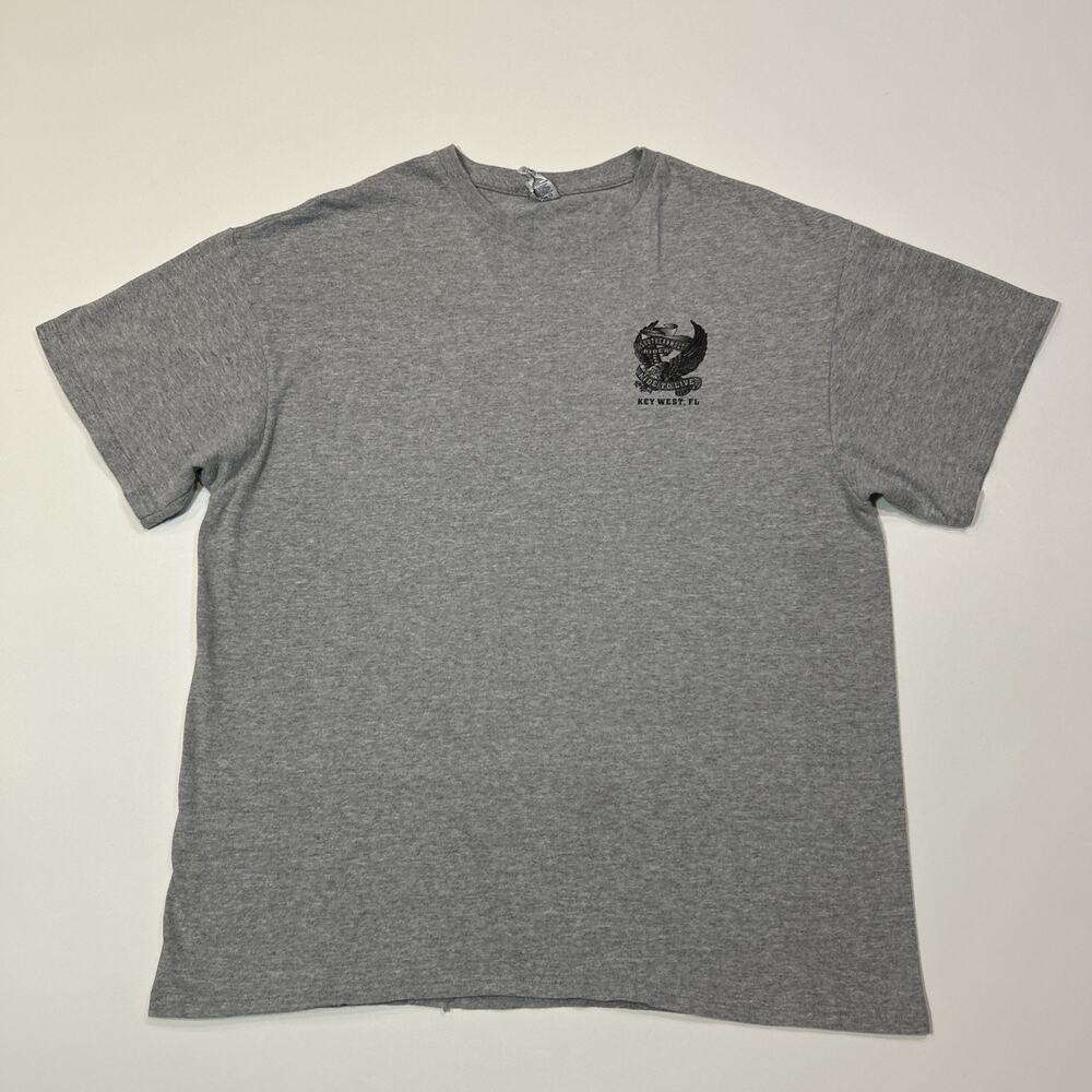 American Biker Shirt Mens Size XL Extra Large Gray Motorcycle Florida Tee
